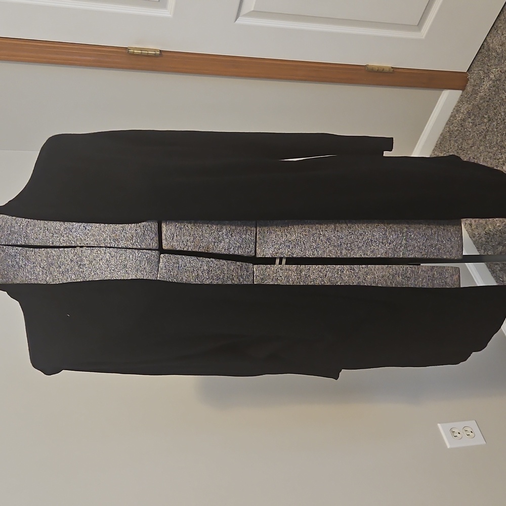 Joan Vass Open Front Long Cardigan